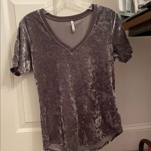 X supply Women's Velvet V-Neck Top